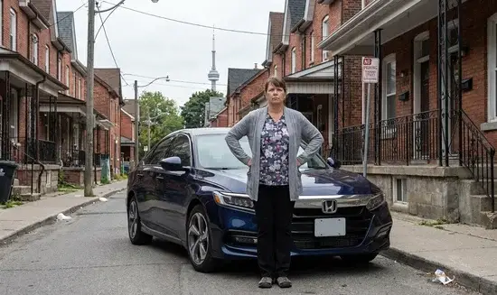 Sandra M. holding a Thank You Chloe sign