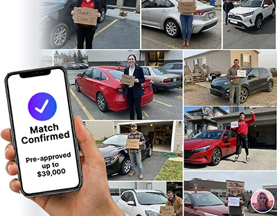 Get matched with top-rated dealerships